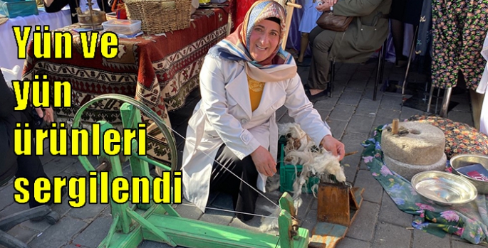 Yün ve yün ürünleri sergilendi